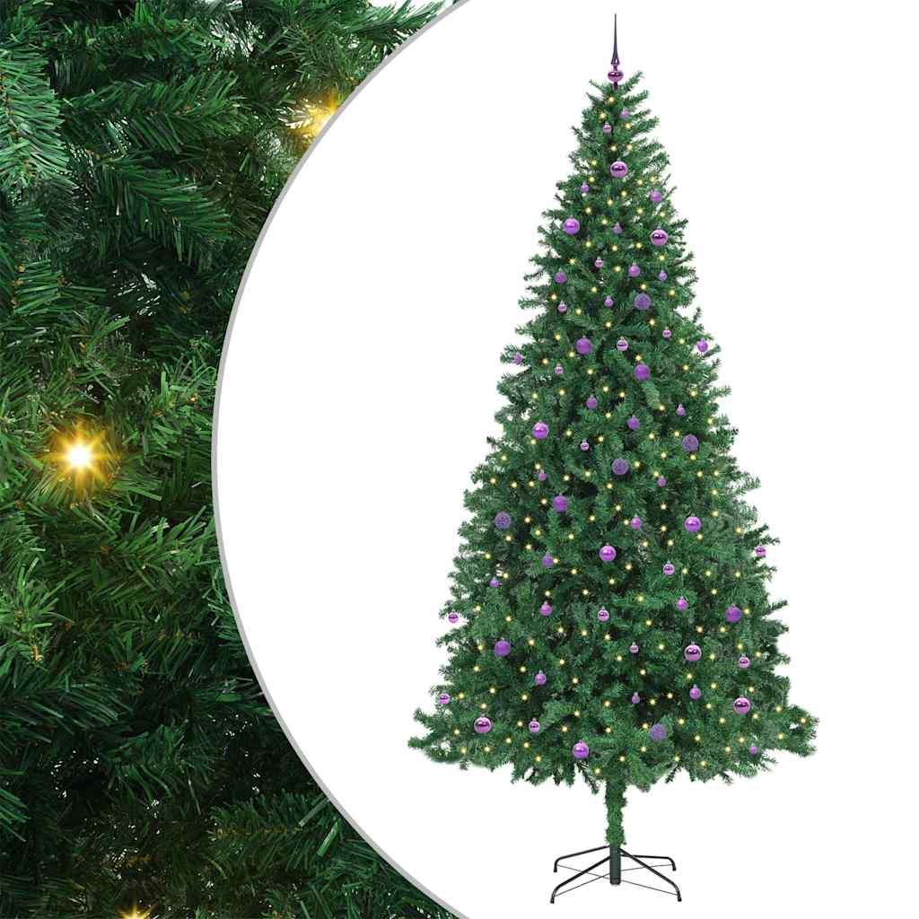Artificial Christmas Tree with 300 LEDs with Stand Green 300 cm